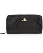 Vivienne Westwood Frilly Snake Zip Around Wallet - Lyst