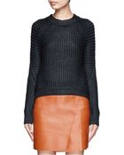 3.1 Phillip Lim Ribbed Wool Blend Sweater - Lyst