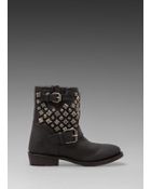Ash Venin Studded Boot in Black - Lyst
