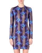 Christopher Kane Floral Stretch Jersey Dress - Lyst