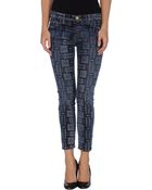 Current/Elliott Denim Trousers - Lyst