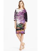 Mary Katrantzou Print Silk Shift Dress - Lyst