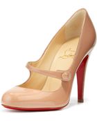 Christian Louboutin Charlene Mary Jane Red Sole Pump - Lyst