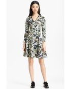 Erdem Garden Print Neoprene Fit Flare Dress - Lyst