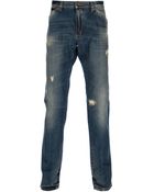 Dolce & Gabbana Distressed Slim Fit Jean - Lyst