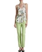 3.1 Phillip Lim Floral Print Racerback Tank - Lyst