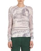 Acne Studios Long Sleeve Money Top - Lyst