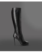 Giorgio Armani Leather Boot With Lug Sole - Lyst