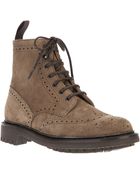 Church's Brogue Style Ankle Boot - Lyst