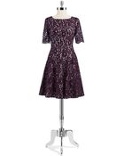 Eliza J A-Line Lace Dress - Lyst