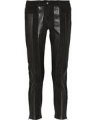 Joseph Evie Leather and Suede Skinny Pants - Lyst