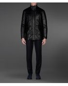 Armani Leather Jacket - Lyst