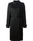 Burberry Prorsum Belted Trench Coat - Lyst