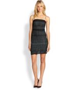 M Missoni Strapless Chevron Knit Dress - Lyst