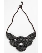 Panacea Beaded Rope Bib Necklace - Lyst