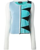 Sonia Rykiel Mixed Knit Sweater - Lyst