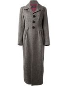 DSquared² Long Length Wool Coat - Lyst