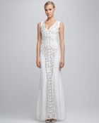 Hervé Léger Beaded Sequined Bandage Gown - Lyst