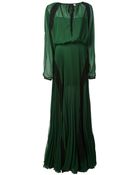 Jean Paul Gaultier Pleated Evening Gown - Lyst
