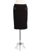 MICHAEL Michael Kors Zipper Detailed Pencil Skirt - Lyst