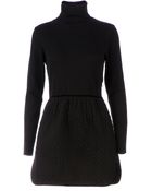 RED Valentino Long Sleeve Sweater Dress - Lyst