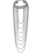 Topshop Small Beaded Drape Necklace - Lyst