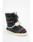 Urban Outfitters Fairisle Slipperboot - Lyst