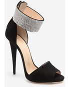 Giuseppe Zanotti Crystal Ankle Wrap Strap Sandal - Lyst