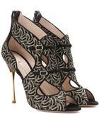 Nicholas Kirkwood Embroidered Suede Sandals - Lyst