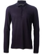 Dolce & Gabbana Long Sleeve Polo Shirt - Lyst
