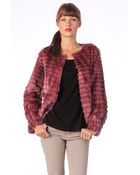Pepe Jeans Fake Fur Coat - Lyst