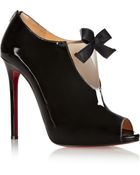 Christian Louboutin Estanodo 120 Patentleather Ankle Boots - Lyst