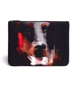 Givenchy Dobermann Print Zip Pouch - Lyst