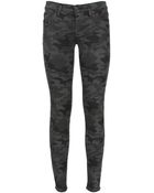 Hudson Grey Camo Print Super Skinny Krista Jeans - Lyst