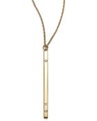 Jennifer Zeuner Bar Pendant Necklace - Lyst