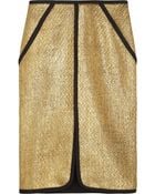 Jonathan Simkhai Metallic Bouclé Pencil Skirt - Lyst