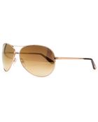 Tom Ford Charles Metal Aviator Sunglasses Rose Golden - Lyst