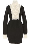 Valentino Long Sleeves Stretch Boiled Knit Dress - Lyst