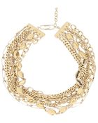 Aurelie Bidermann Gold-Tone Metal Multi-Chain Necklace - Lyst