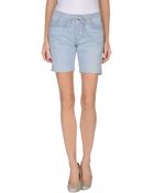 Current/Elliott Denim Bermudas - Lyst