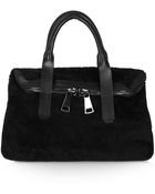 Topshop Sheepskin Foldover Holdall - Lyst