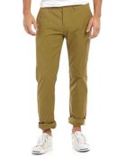 Ben Sherman Slimfit Twill Pants Olive - Lyst
