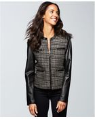 Ellen Tracy Faux Leather Jacket - Lyst
