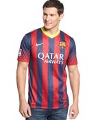 Nike Barcelona Home Replica Soccer Jersey - Lyst
