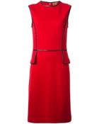 Tory Burch Graphic Panelled Shift Dress - Lyst