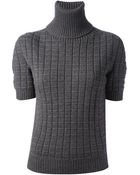 Dolce & Gabbana Short Sleeve Knit Sweater - Lyst