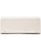Saint Laurent Chalk White Studded Leather Lutetia Clutch - Lyst