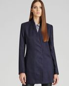 Reiss Delaney Textured Fitted Coat - Lyst