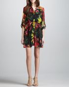 Alice + Olivia Alice Olivia Edena Printed Shirt Dress - Lyst