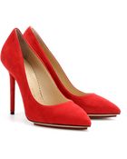 Charlotte Olympia Monroe Suede Pumps - Lyst